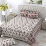 Cocoon- Paisley Prints Cotton Bed Sheet with 2 Pillow Covers, King Size