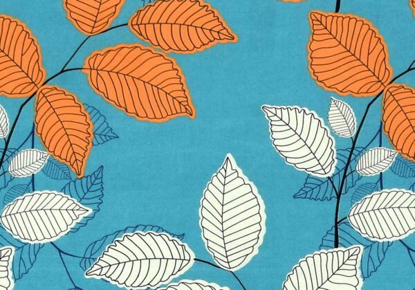 Floral Printed 160 TC Poly Cotton Double Bed Sheet Set, Pacific Blue