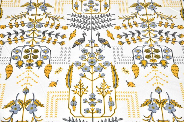 BLOSSOM MULMUL COTTON AC DOHAR QUILT (YELLOW)