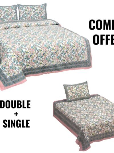 double and single bedsheet set