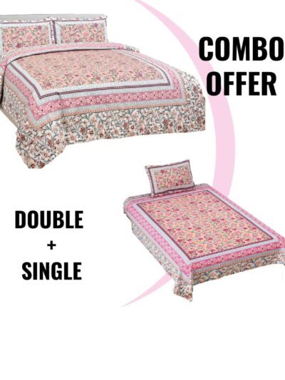 double bedsheet combo set of double bedding