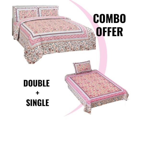 double bedsheet combo set of double bedding