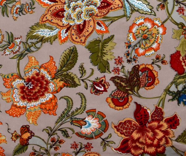 Orchid Prints Cotton Diwan Set with Bolster & Cushion Covers, Set of 8 Pieces, Multicolor