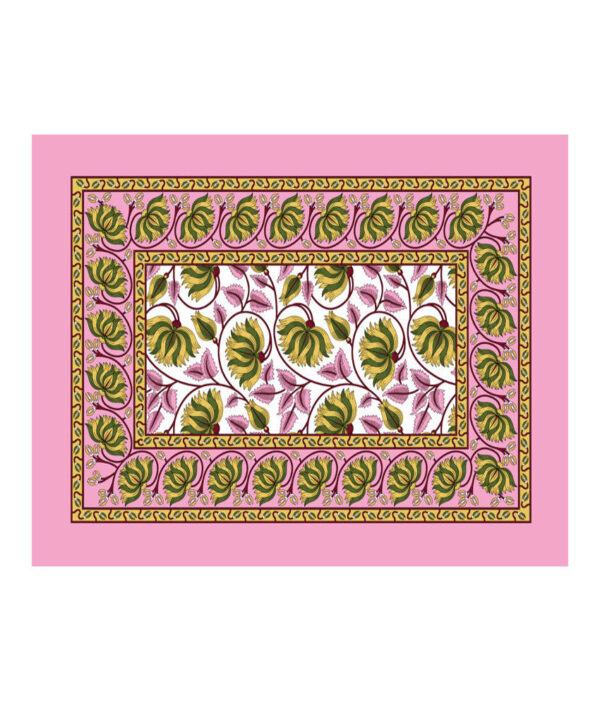 Divine- Royal Jaipuri King Bedsheet with 2 Pillow Covers 250 TC (Super King Size, 100% Cotton)