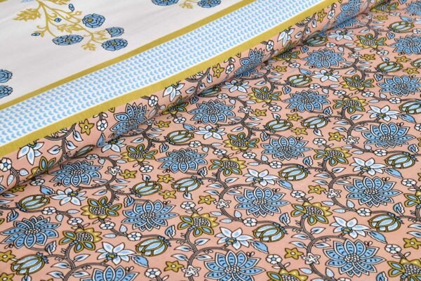 Elegance- Double Bedsheet Set (100% Cotton, Beige)