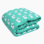 Jumbo Green Single Bed Comforter For Kids (100% Cotton, Reversible Prints)