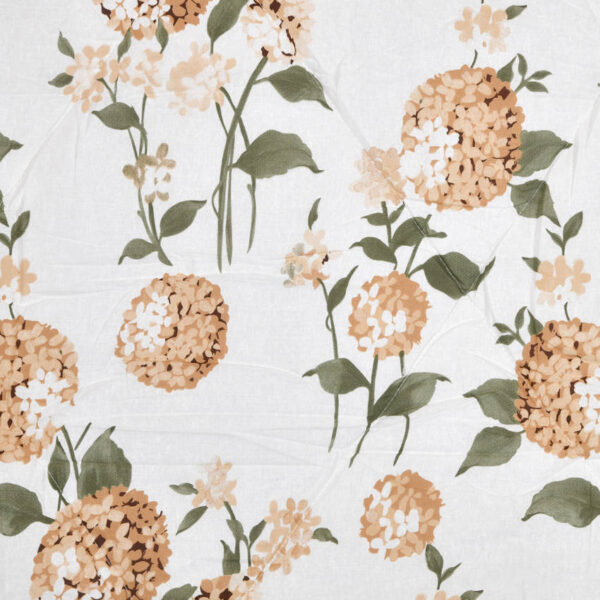 Mustard Floral Double Bed Comforter Blanket Set (100% Cotton, Reversible Prints)