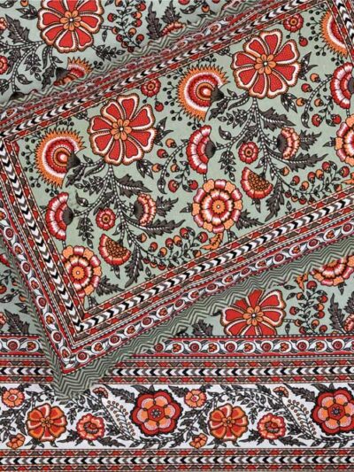 Divine- Jaipuri Print King Size Bedsheet