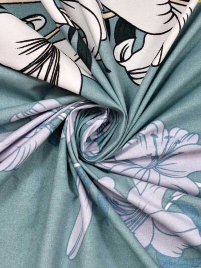 Diva - Soft Glace Cotton King Size Bed Sheet Set (Dark Green)
