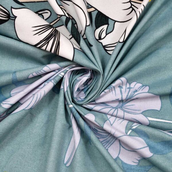 Diva - Soft Glace Cotton King Size Bed Sheet Set (Dark Green)