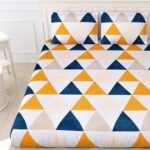 Diva - Soft Glace Cotton King Size Bed Sheet Set (Multi)