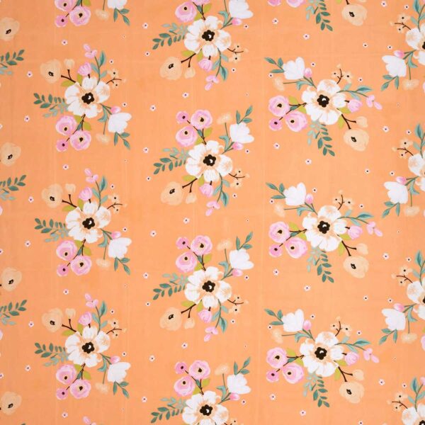 Diva - Soft Glace Cotton King Size Bed Sheet Set (Orange)