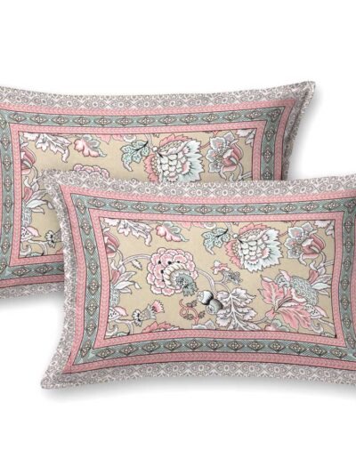 Jaipuri Prints 250 TC King Size Bed Sheet- (100% Cotton)