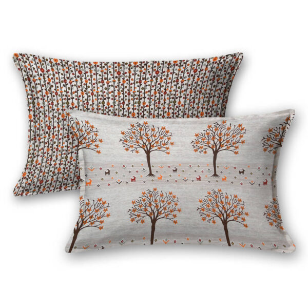 Cocoon- Paisley Prints Cotton Bed Sheet with 2 Pillow Covers, King Size