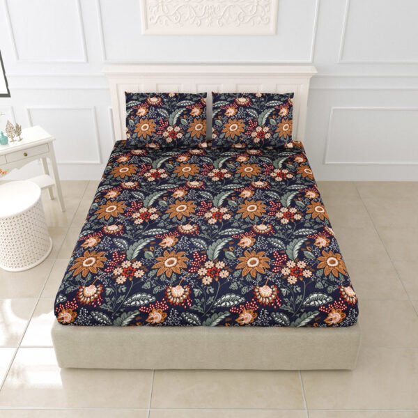 Diva - Soft Glace Cotton King Size Bed Sheet Set