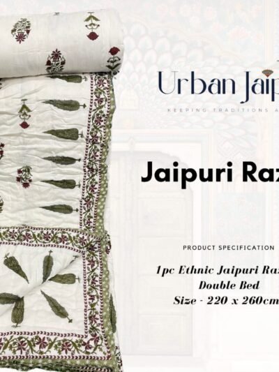 Jaipuri Razai(Quilts) - Urban Jaipur Cotton Mulmul Double Bed Razai