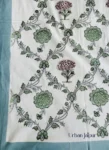 Harmony- Block Print Single Cotton Bedsheet- Gulaab Jaal Print