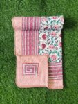 Blooming Pink Floral Cotton Dohar (Single Bed)