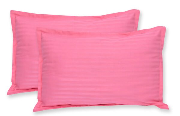 Pink Printed Cotton Pillow Covers