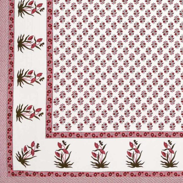 ELITE- BLOCK PRINT COTTON KING SIZE BEDSHEET