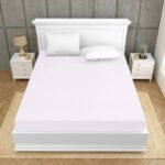 Elastic Fitted Waterproof Cotton Mattress Protector - white