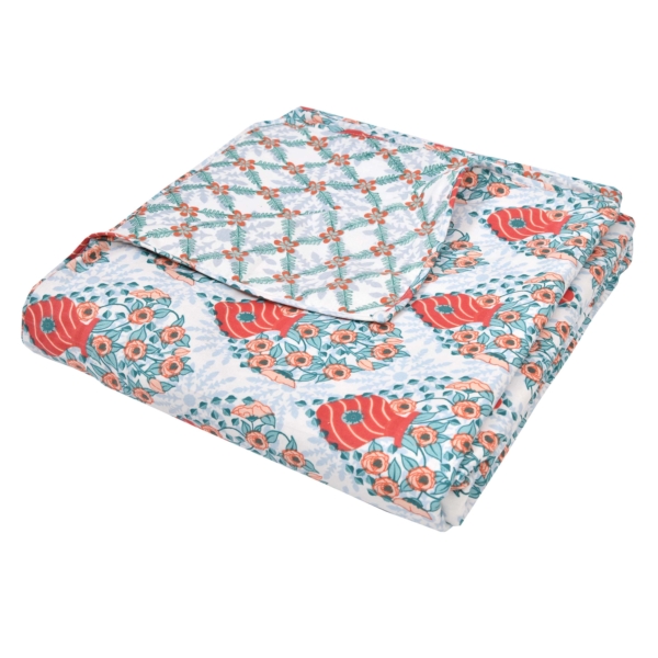Peacock Print Double Bed AC Dohar Quilt