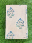 dohar-blue-off Pure Cotton Jaipuri Dohar – Cream Base with Floral & Abstract Prints (Single/Double Bed)
