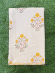 Jaipuri Single Bed Cotton Dohar – Cream Base Floral & Abstract Print (Single/Double Bed)