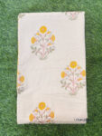 Jaipuri Single Bed Cotton Dohar – Cream Base Floral & Abstract Print (Single/Double Bed)