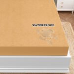 Elastic Fitted Waterproof Mattress Protector- Cream