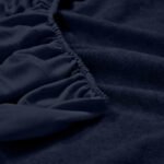 Elastic Fitted Waterproof Mattress Protector- Navy Blue