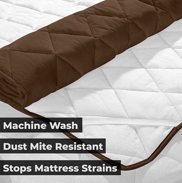 Our mattress protectors are machine washable, dust mite resistant, and stops mattress strains 