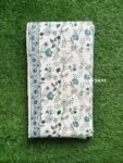Paisley Print Mulmul Cotton Double Bed Dohar / AC Blanket - Blue