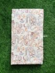 Blossom- Double Bed Sheet with 2 Pillow Covers (100% Cotton, Peach)