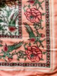 Floral & Bird Print Mulmul Cotton Dohar For Double Bed - Red, White