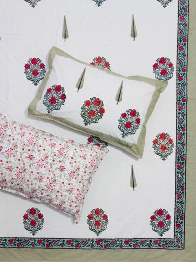 Harmony – Gulnaar Percale Cotton Bed Sheets King Size,