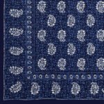 Blue colored single bedsheet pure cotton jaipuri print - close up