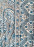 Paisley Print Jaipuri Razai for Single Bed – Blue, Gray | Reversible