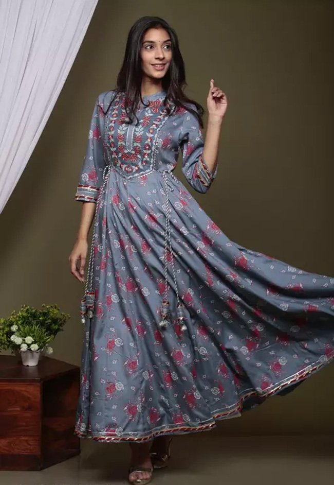 Gown Style Kurti  - 31 Different Types of Kurtis
