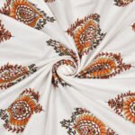 Kaya - Jaipuri Sanganeri Print Double Bed King Size Bedsheet, Red