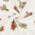 close up view of a jaipuri double bedsheet