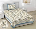 Paisley Print Mulmul Cotton Dohar for Single Bed - (60*90 inches) - Gray, Blue- Urban Jaipur