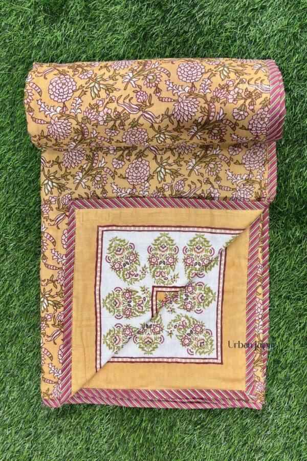 Jaipuri Cotton Dohar for Single Bed – 3 Layer Handcrafted Comfort Blanket