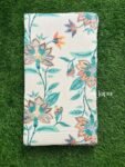 Floral Print Mulmul Lightweight Cotton Dohar Blanket for Double Bed – Blue