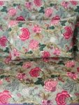 Anokhi Quilted Bedcover King Size with 2 Pillow Covers - Floral Print