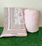 Original Jaipuri Mulmul Razai For Winters – Cotton Double Bed Razai, Pink