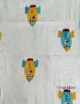 Space Rocket- Mulmul Cotton Summer Dohar (40x60 Inches)