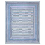 Ikat Pattern Cotton Double Bed Sheet King Size - Blue