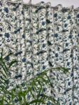 blue-bird-1 Anokhi - Bird Print Cotton Curtain (Set of 2) - Blue