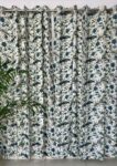 blue-bird-2 Anokhi - Bird Print Cotton Curtain (Set of 2) - Blue